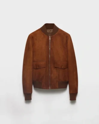 Chaqueta blusón de gamuza