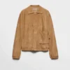 Chaqueta blusón de gamuza