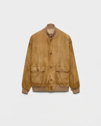 Chaqueta blusón de gamuza