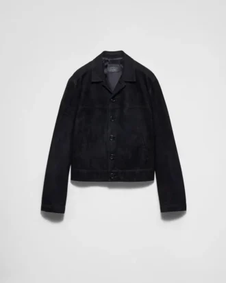 Chaqueta blusón de gamuza