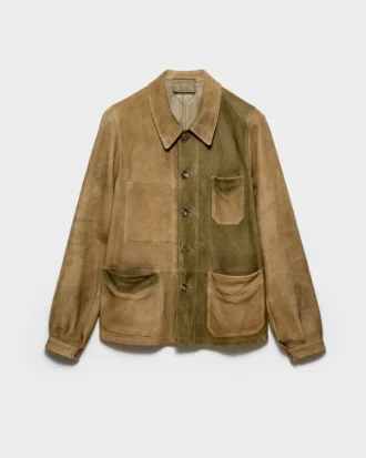Chaqueta blusón de gamuza