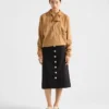Chaqueta blusón de gamuza