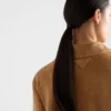 Chaqueta blusón de gamuza