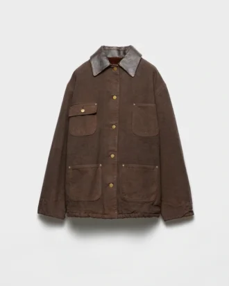 Chaqueta blusón de lona