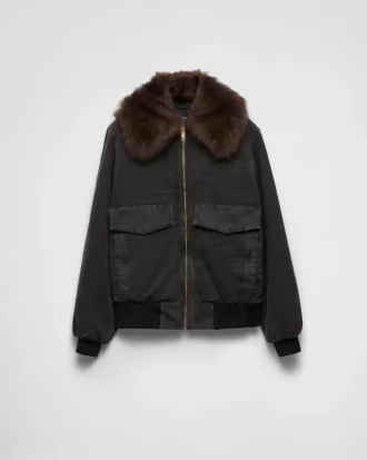 Chaqueta blusón de lona