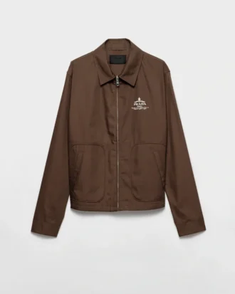 Chaqueta blusón de mezcla de algodón