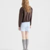 Chaqueta blusón de mohair de cabrito