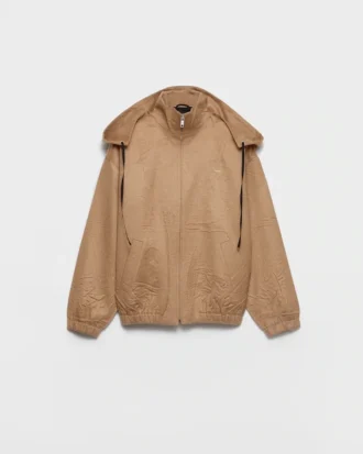 Chaqueta blusón de pelo de camello