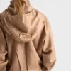 Chaqueta blusón de pelo de camello