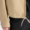Chaqueta blusón de piel napa