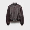 Chaqueta bomber de cuero Chaqueta bomber de cuero