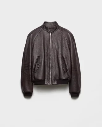Chaqueta bomber de cuero Chaqueta bomber de cuero