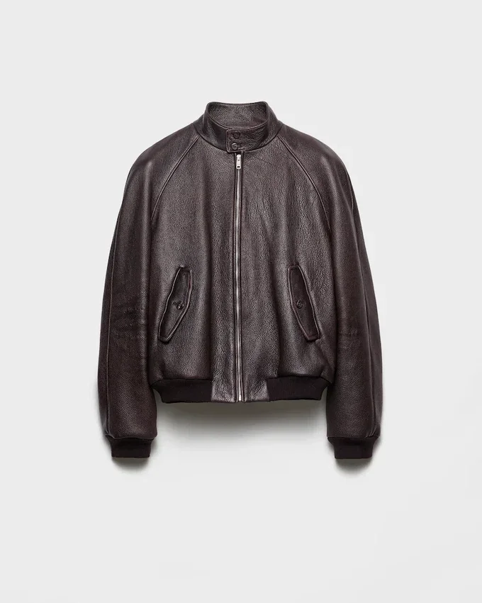 Chaqueta bomber de cuero Chaqueta bomber de cuero