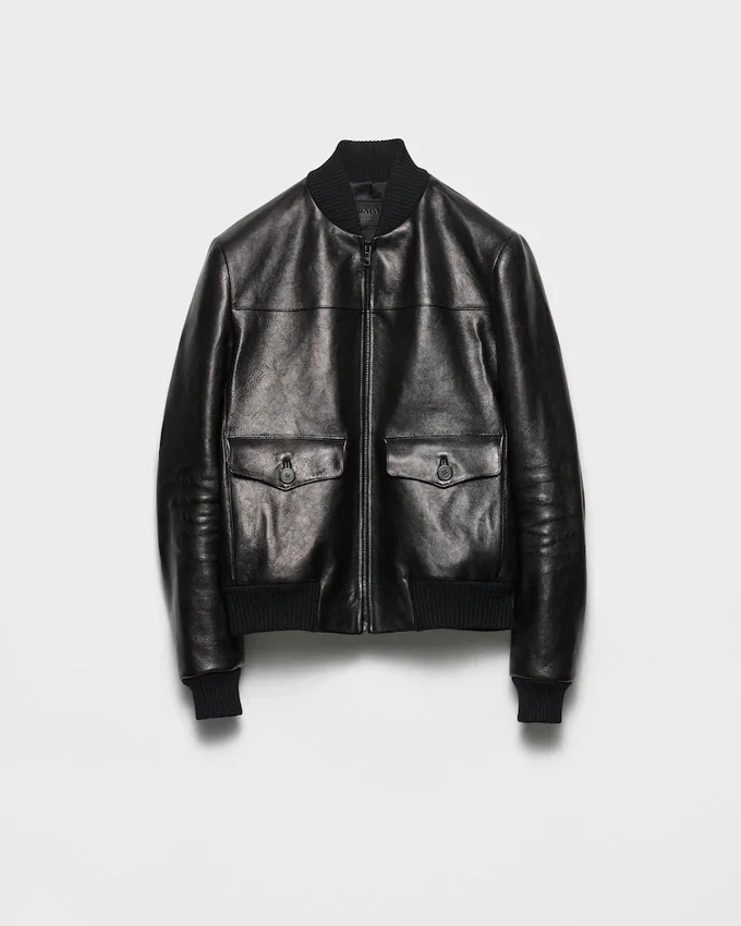 Chaqueta bomber de cuero Chaqueta bomber de cuero