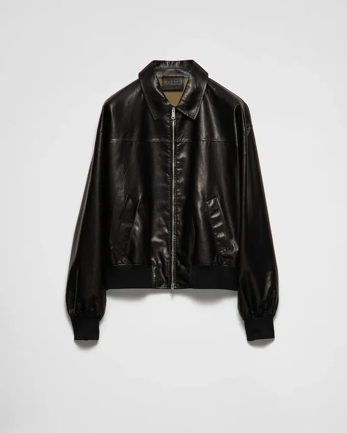 Chaqueta bomber de cuero Chaqueta bomber de cuero