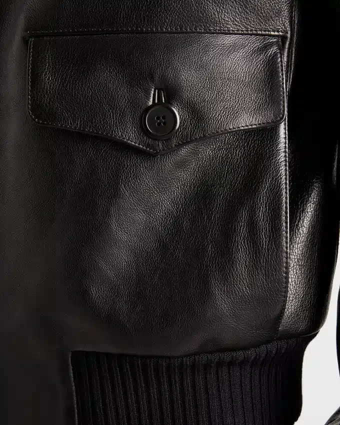 Chaqueta bomber de cuero Chaqueta bomber de cuero