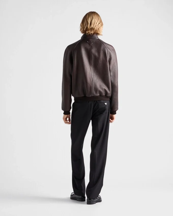 Chaqueta bomber de cuero Chaqueta bomber de cuero