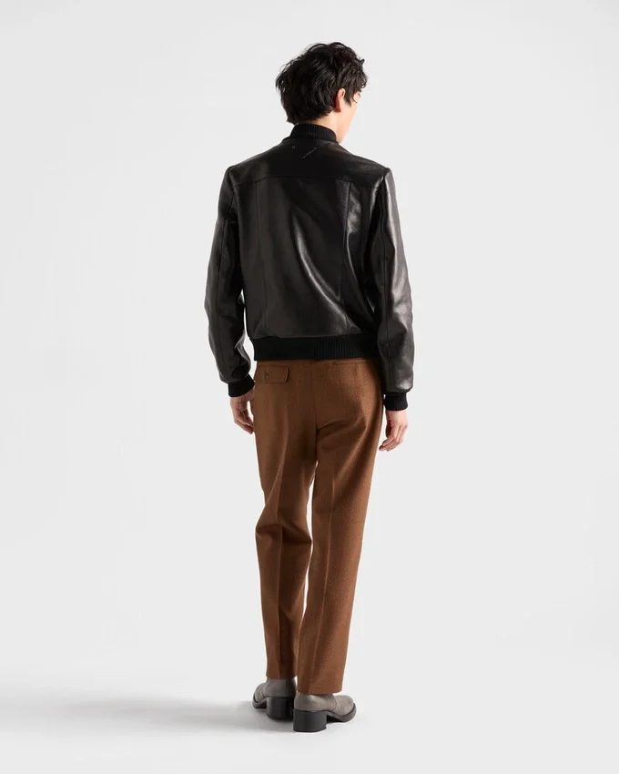 Chaqueta bomber de cuero Chaqueta bomber de cuero