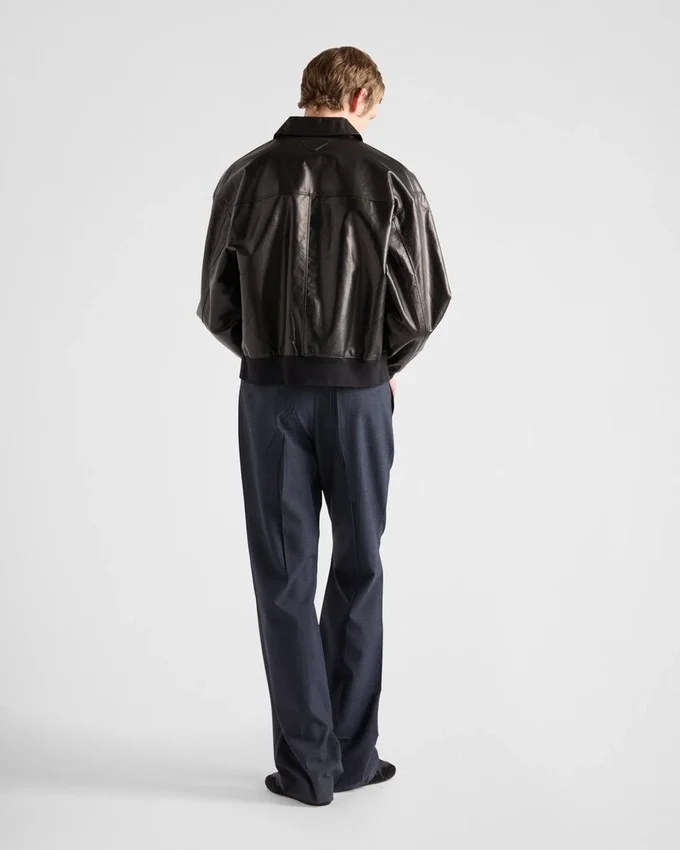 Chaqueta bomber de cuero Chaqueta bomber de cuero