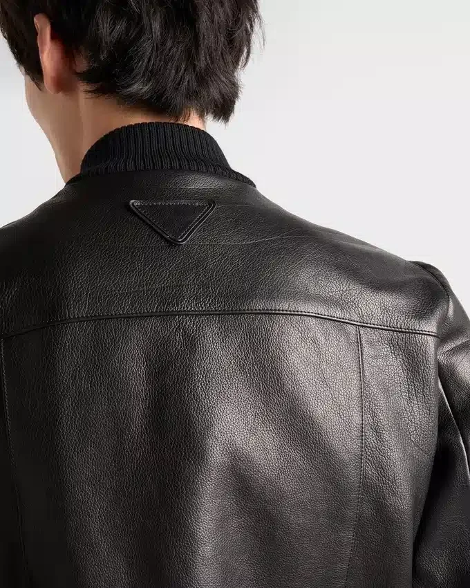 Chaqueta bomber de cuero Chaqueta bomber de cuero