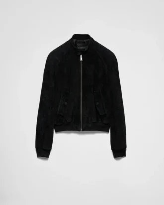 Chaqueta bomber de gamuza