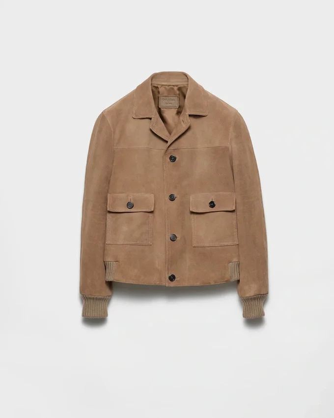 Chaqueta bomber de gamuza Chaqueta bomber de gamuza