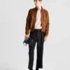 Chaqueta bomber de gamuza Chaqueta bomber de gamuza