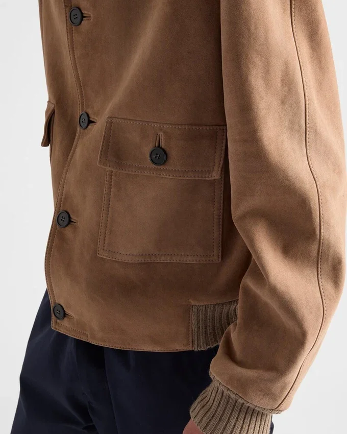 Chaqueta bomber de gamuza Chaqueta bomber de gamuza