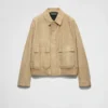 Chaqueta bomber de gamuza y algodón Chaqueta bomber de gamuza y algodón