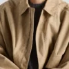 Chaqueta bomber de gamuza y algodón Chaqueta bomber de gamuza y algodón