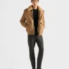 Chaqueta bomber de gamuza y piel de oveja Chaqueta bomber de gamuza y piel de oveja