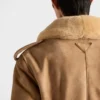 Chaqueta bomber de gamuza y piel de oveja Chaqueta bomber de gamuza y piel de oveja