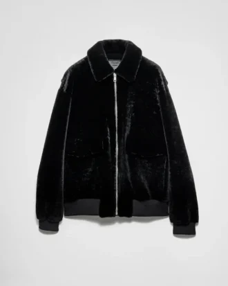 Chaqueta bomber de piel de oveja
