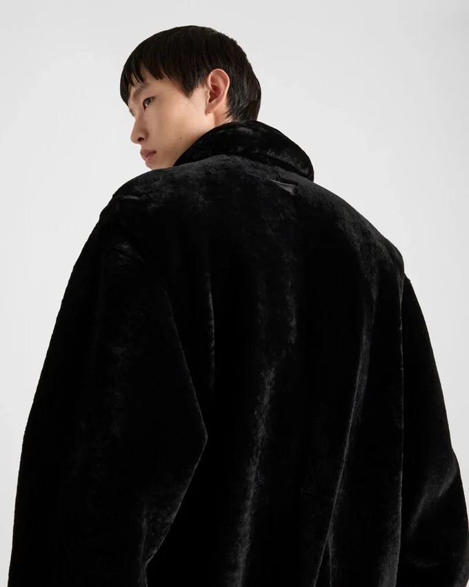 Chaqueta bomber de piel de oveja Chaqueta bomber de piel de oveja