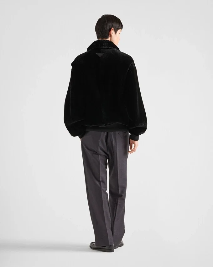 Chaqueta bomber de piel de oveja Chaqueta bomber de piel de oveja