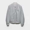 Chaqueta bomber de piel napa