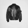 Chaqueta bomber de piel napa
