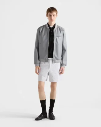 Chaqueta bomber de piel napa
