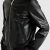 Chaqueta bomber de piel napa