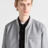 Chaqueta bomber de piel napa