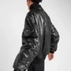 Chaqueta bomber de piel napa