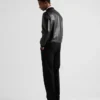 Chaqueta bomber de piel napa