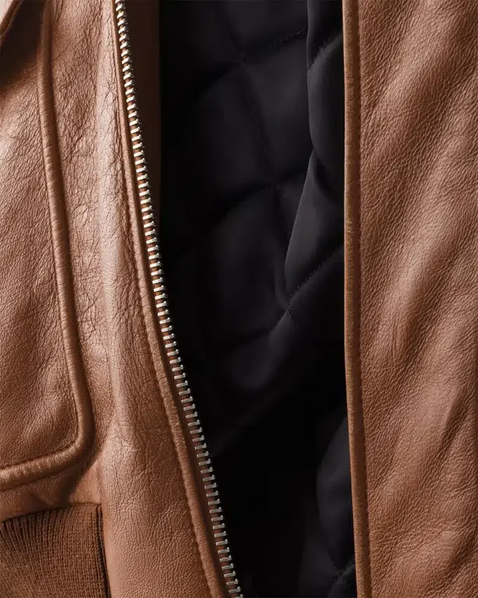 Chaqueta bomber de piel napa Chaqueta bomber de piel napa