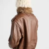 Chaqueta bomber de piel napa Chaqueta bomber de piel napa