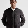Chaqueta bomber de piel napa