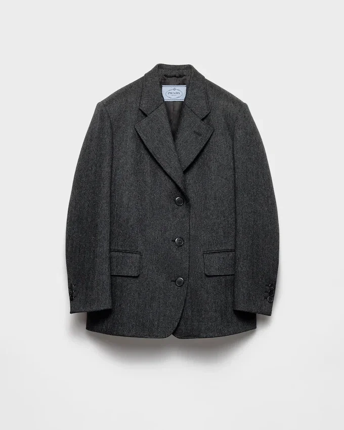 Chaqueta Caban de chevrón de un solo pecho Chaqueta Caban de chevrón de un solo pecho