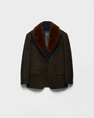 Chaqueta Caban de gamuza y piel de oveja