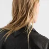 Chaqueta Caban de piel de napa con doble botonadura Chaqueta Caban de piel de napa con doble botonadura