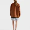 Chaqueta Caban de piel envejecida Chaqueta Caban de piel envejecida