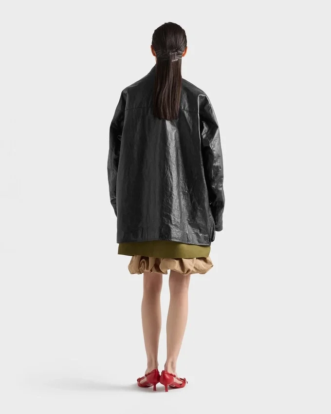 Chaqueta Caban de piel envejecida Chaqueta Caban de piel envejecida